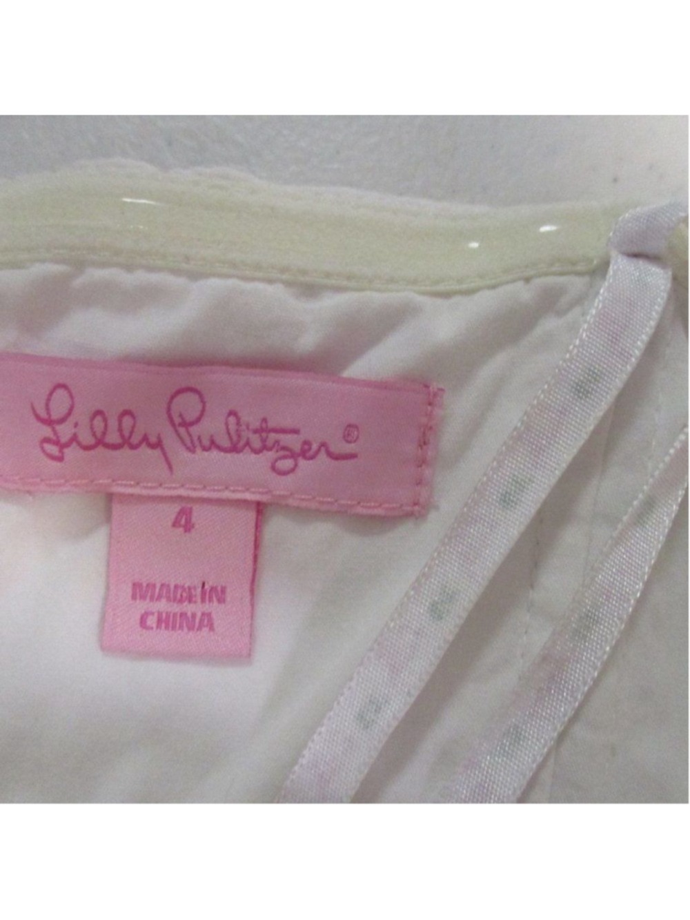 Lilly Pulitzer Bowen Resort White Strapless Dress size 4 - Picture 7 of 7